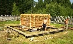 строительство русских бань из бревна